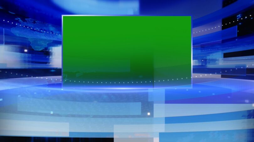 Premium News Green Screen Studio Background